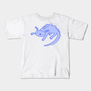 Blue Axolotl Kids T-Shirt